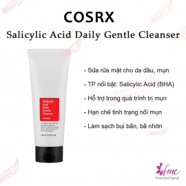 COSRX SALICYLIC ACID DAILY GENTLE CLEANSER - Sửa rửa mặt COSRX SALICYLIC ACID DAILY GENTLE CLEANSER - Sửa rửa mặt