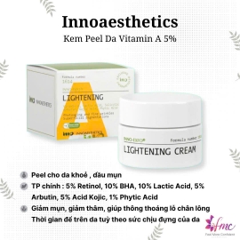 INNOAESTHETICS LIGHTENING PEEL VITAMIN A 5% INNOAESTHETICS LIGHTENING PEEL VITAMIN A 5%INNOAESTHETICS LIGHTENING PEEL VITAMIN A 5%