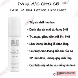 PAULA'S CHOICE CALM REDNESS RELIEF 1% BHA LOTION EXFOLIANT - Tẩy tế bào chết hóa học PAULA'S CHOICE CALM REDNESS RELIEF 1% BHA LOTION EXFOLIANT - Tẩy tế bào chết hóa học