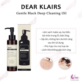 Klairs Gentle Black Deep Cleansing Oil  Klairs Gentle Black Deep Cleansing Oil