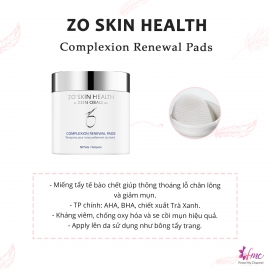 Miếng tẩy tế bào chết ZO Complexion Renewal Pads 60 miếng  Miếng tẩy tế bào chết ZO Complexion Renewal Pads 60 miếng
