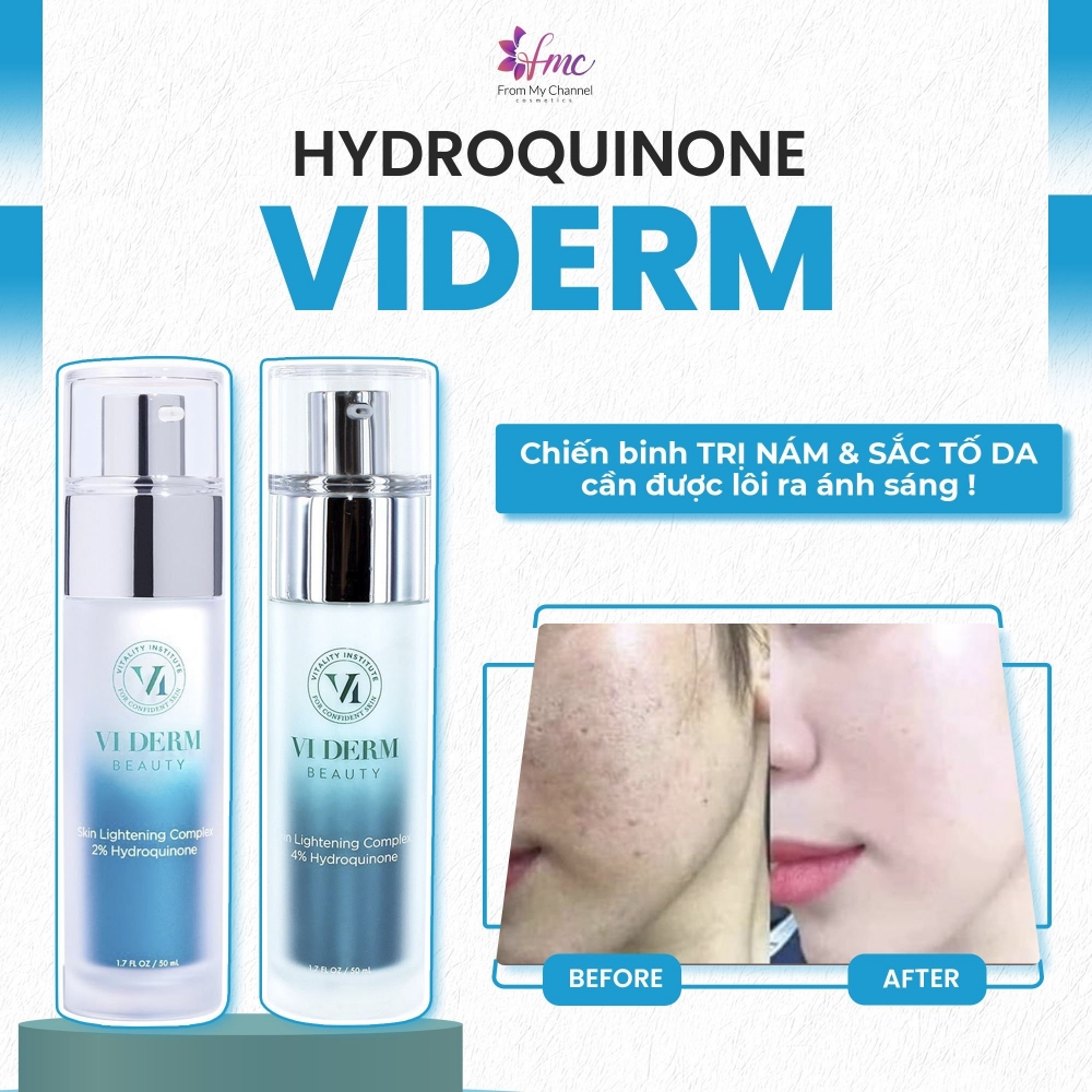 VIDERM 2%, 4% HYDROQUINONE 50ML