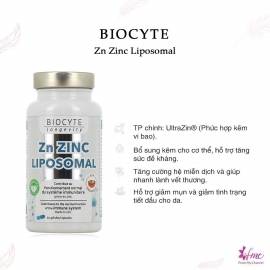 Viên Uống Bổ Sung Kẽm Zn Zinc Liposomal 60 viên Viên Uống Bổ Sung Kẽm Zn Zinc Liposomal 60 viên