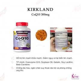 Viên uống CoQ10 300 mg Kirkland Của Mỹ 100 viên Viên uống CoQ10 300 mg Kirkland Của Mỹ 100 viên